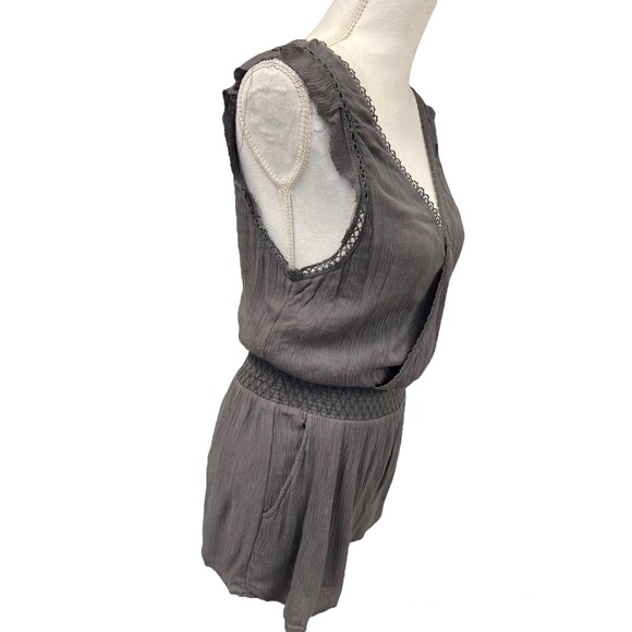 Free People Romper Charcoal Gray XS - Picture 12 of 15
